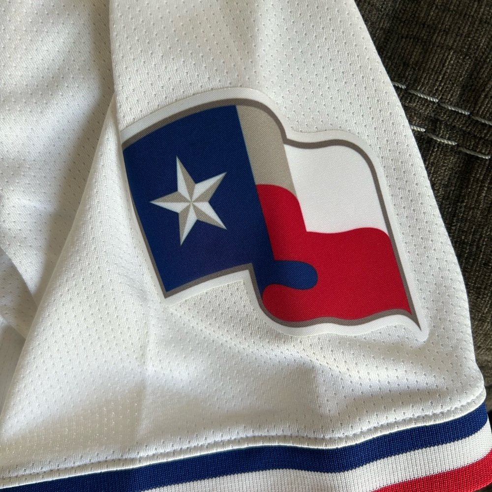 Nike Authentic Texas Rangers MLB Baseball White Jersey Men’s Sz: Medium - Picture 4 of 6